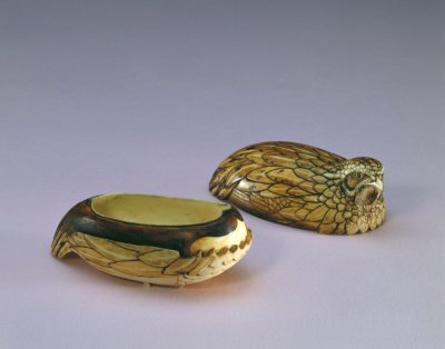 图片[2]-Ivory carving quail box-China Archive